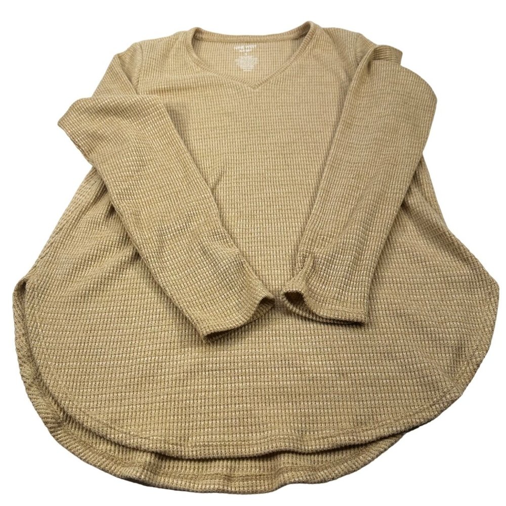 Nine West Women's Size Small Tunic Sweater Pull On Soft Spun Tan Preowned